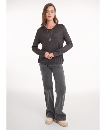 CLE Джемпер жен. 154579/187ап _1, т.серый