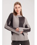 CLE Джемпер жен. 154581/190апш, серый/т.серый