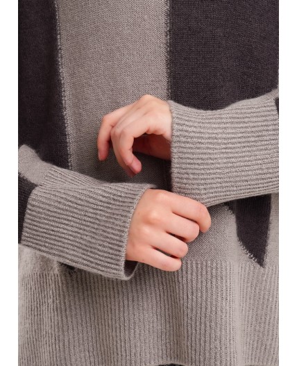 CLE Джемпер жен. 154581/190апш, серый/т.серый