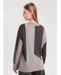 CLE Джемпер жен. 154581/190апш, серый/т.серый