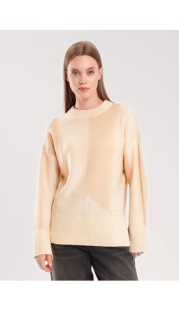 CLE Джемпер жен. 154581/190апш, св.бежевый/бежевый