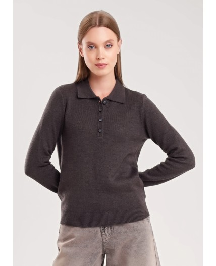 CLE Джемпер жен. 154583/190апш _1, т.серый