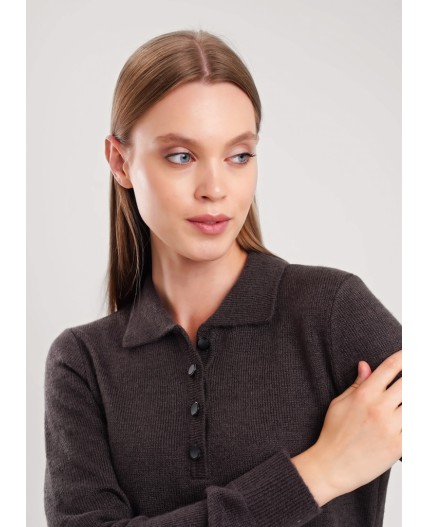 CLE Джемпер жен. 154583/190апш _1, т.серый