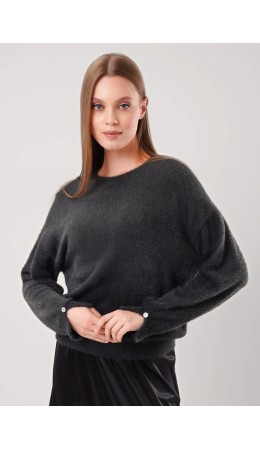 CLE Джемпер жен. 154584/191па, т.серый