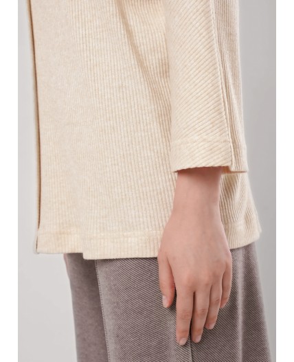 CLE Джемпер жен. 156992/185шв, меланж бежевый