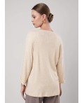 CLE Джемпер жен. 156992/185шв, меланж бежевый