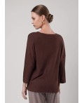 CLE Джемпер жен. 156992/185шв, меланж коричневый