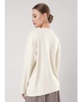 CLE Джемпер жен. 156994/185ввэ, св.бежевый/молочный