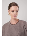 CLE Джемпер жен. 156994/185ввэ, т.бежевый/серый