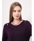 CLE Джемпер жен. 156999/186вл, т.фиолетовый
