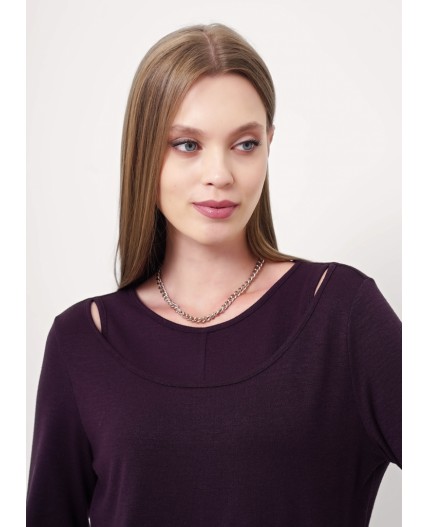 CLE Джемпер жен. 156999/186вл, т.фиолетовый