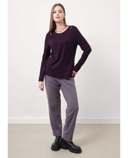 CLE Джемпер жен. 156999/186вл, т.фиолетовый