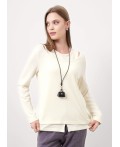 CLE Джемпер жен. 156999/186вл, молочный
