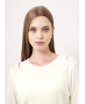 CLE Джемпер жен. 156999/186вл, молочный