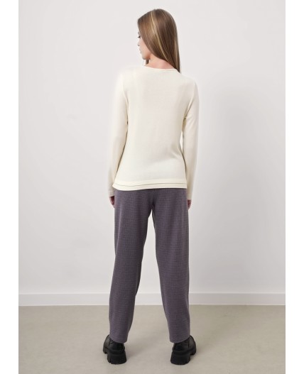 CLE Джемпер жен. 156999/186вл, молочный