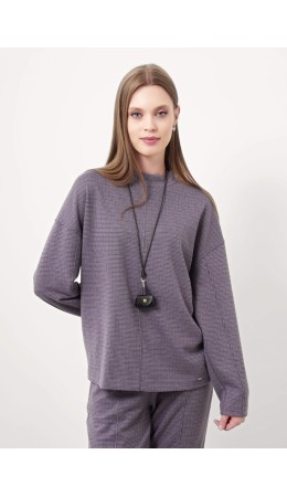 CLE Джемпер жен. 157006/186ввэ, серый/чёрный