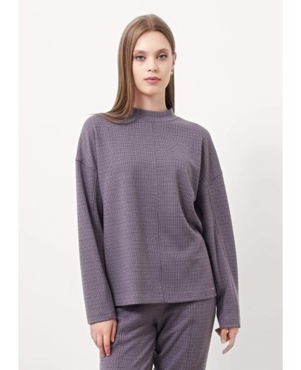 CLE Джемпер жен. 157006/186ввэ, серый/чёрный