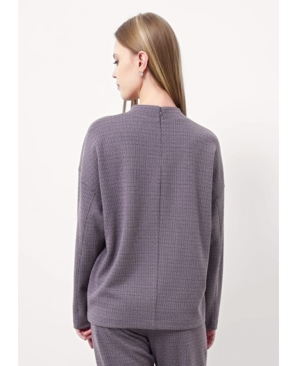 CLE Джемпер жен. 157006/186ввэ, серый/чёрный