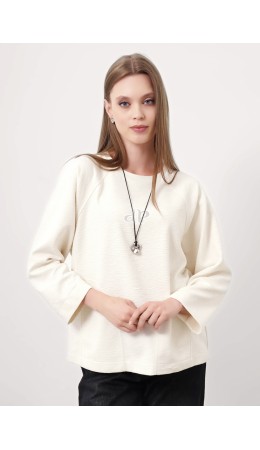 CLE Джемпер жен. 157021/186эф, молочный