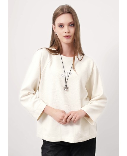 CLE Джемпер жен. 157021/186эф, молочный