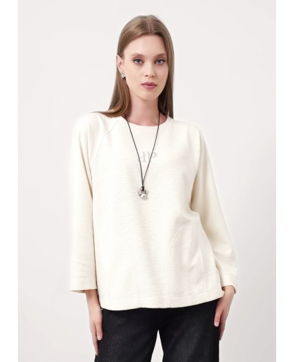 CLE Джемпер жен. 157021/186эф, молочный