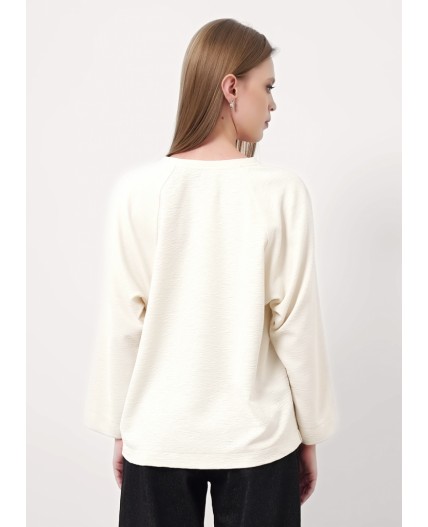 CLE Джемпер жен. 157021/186эф, молочный