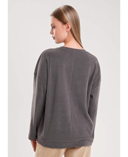 CLE Джемпер жен. 157023/190инн, т.серый