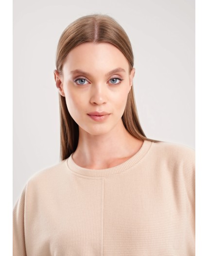 CLE Джемпер жен. 157026/190ввэ, т.бежевый/св.бежевый