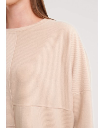 CLE Джемпер жен. 157026/190ввэ, т.бежевый/св.бежевый