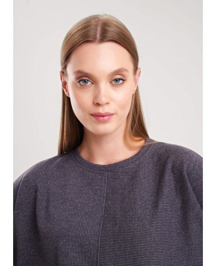 CLE Джемпер жен. 157026/190ввэ, т.серый/серый