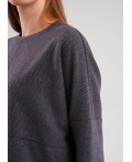 CLE Джемпер жен. 157026/190ввэ, т.серый/серый