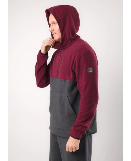 CLE Джемпер муж. 452595/01л, т.бордовый/т.серый