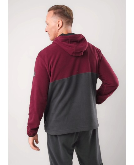 CLE Джемпер муж. 452595/01л, т.бордовый/т.серый