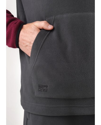 CLE Джемпер муж. 452595/01л, т.бордовый/т.серый