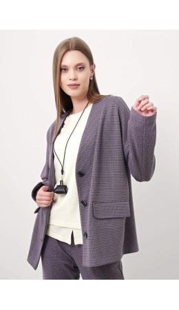 CLE Жакет жен. 157007/186ввэ, серый/чёрный