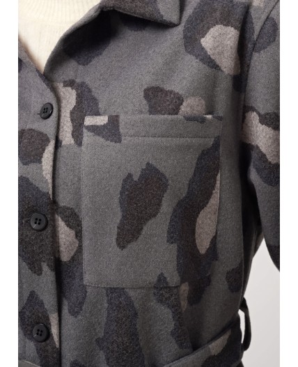 CLE Жакет жен. 157022/186ввэ, серый/чёрный