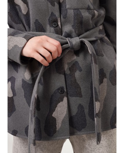 CLE Жакет жен. 157022/186ввэ, серый/чёрный