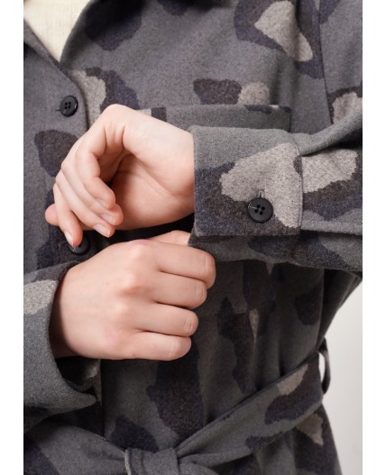 CLE Жакет жен. 157022/186ввэ, серый/чёрный