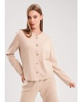 CLE Жакет жен. 157027/190ввэ, т.бежевый/св.бежевый