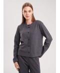 CLE Жакет жен. 157027/190ввэ, т.серый/серый