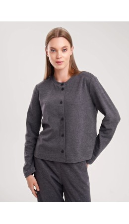 CLE Жакет жен. 157027/190ввэ, т.серый/серый