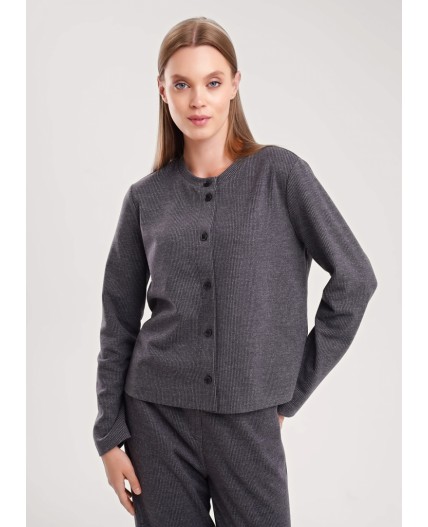 CLE Жакет жен. 157027/190ввэ, т.серый/серый
