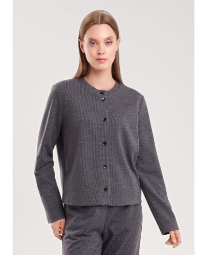 CLE Жакет жен. 157027/190ввэ, т.серый/серый