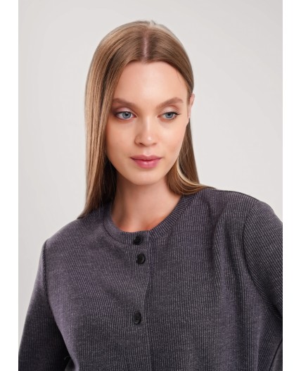 CLE Жакет жен. 157027/190ввэ, т.серый/серый