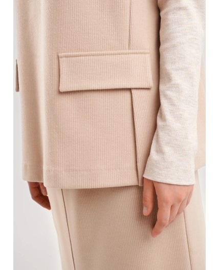 CLE Жилет жен. 157025/190ввэ, т.бежевый/св.бежевый