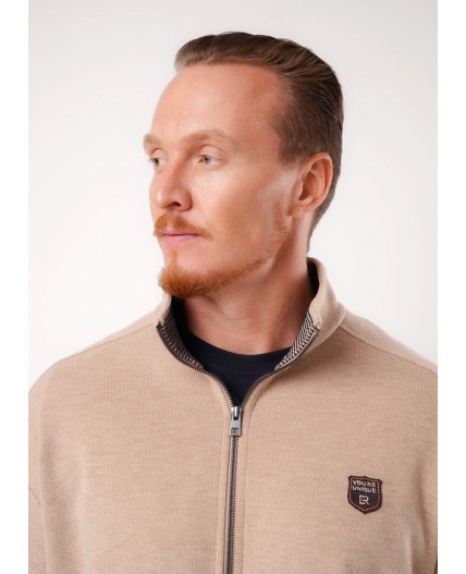 CLE Куртка муж. 452632/17рс maxi, меланж т.бежевый