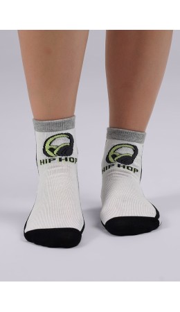 CLE Носки дет.С1433 16-18,18-20 метро хл+эл, белый