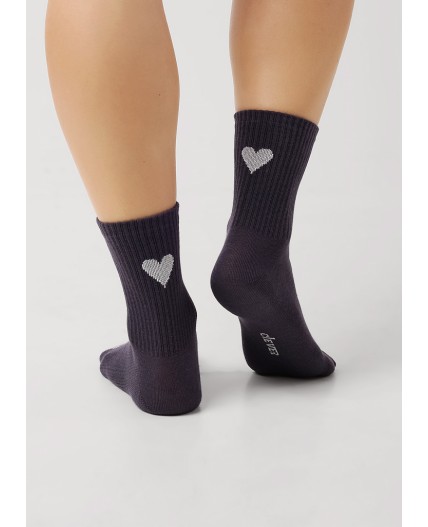 CLE Носки дет.С1524 16-18,18-20 свэг дев, т.серый