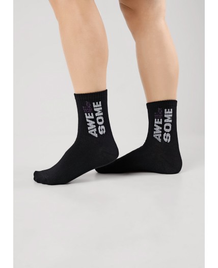 CLE Носки дет.С1529 20-22,22 сплит мал, чёрный