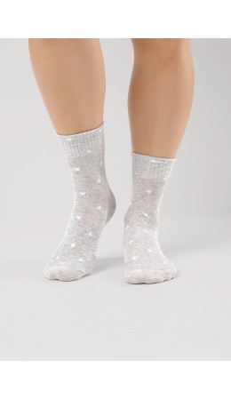 CLE Носки дет.С1536 20-22,22, меланж св.серый